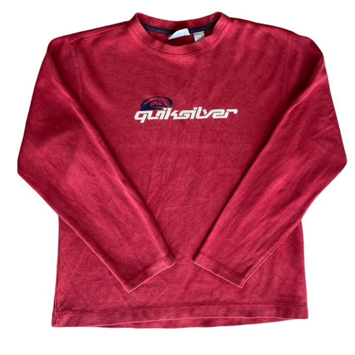 00'S VINTAGE QUICKSILVER CENTRE LOGO SWEATER (S)